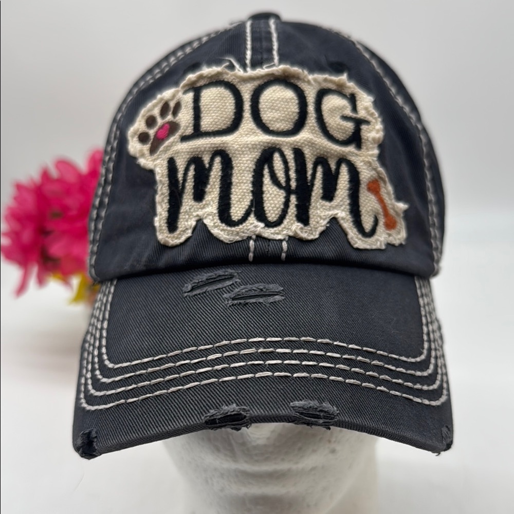 Dog Mom Black Cap HT9049